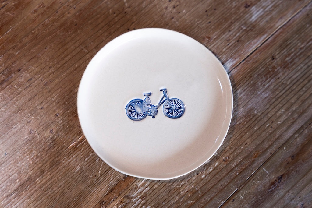 Blue Signature — Handmade Stoneware Cup & Saucer Set