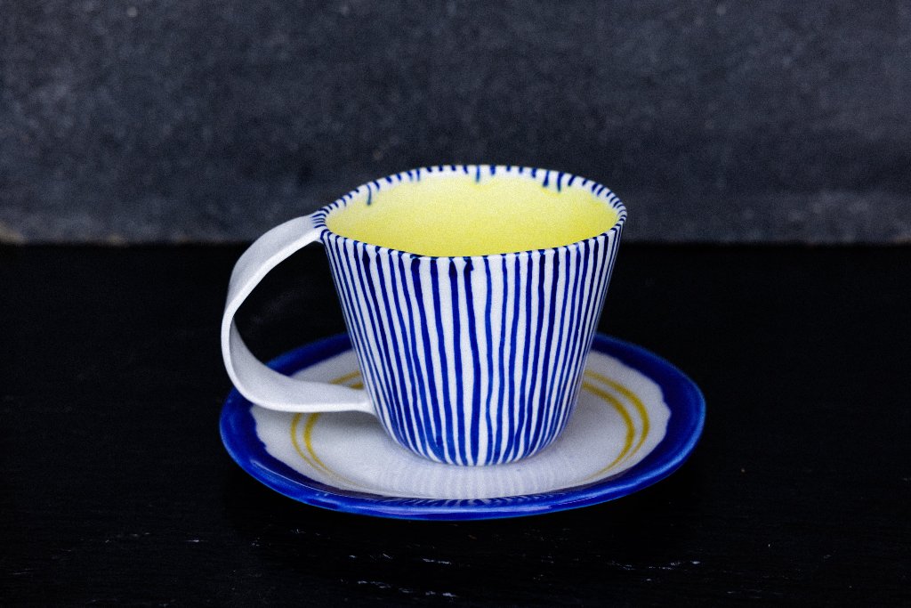 Millerighe - Unique Tea Cup Mug and Plate