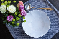 Barocco - Vintage Style Ceramic Serving Bowl