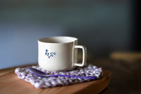 Blue Signature — Handmade Stoneware Cup & Saucer Set