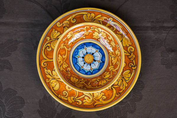 sicilian baroque handmade dinner plate