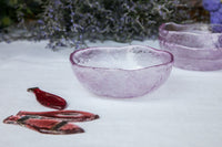 Aqua Bowl - Handmade Pastel Glass Side Bowl