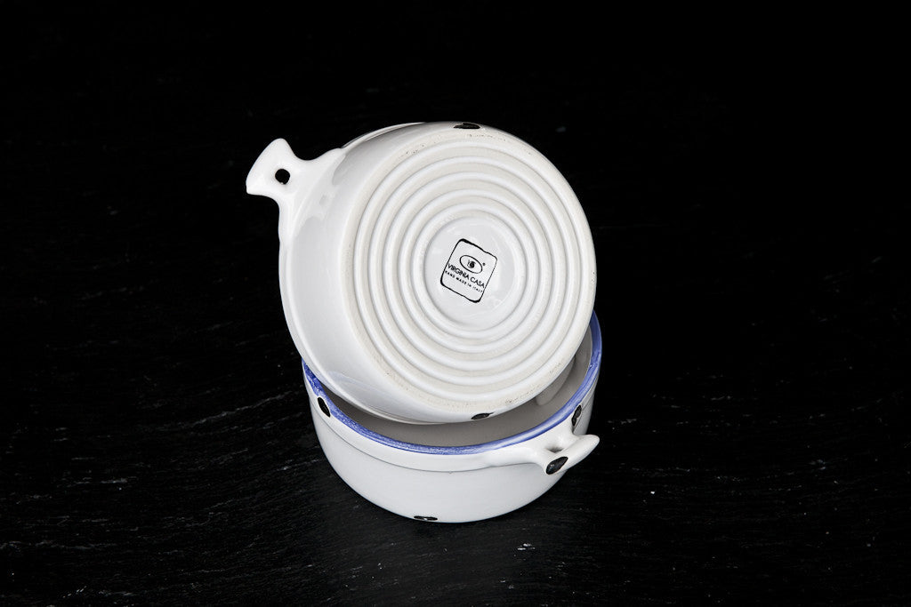 Battello - Shabby-Chic Ceramic Enamel Mini Casserole